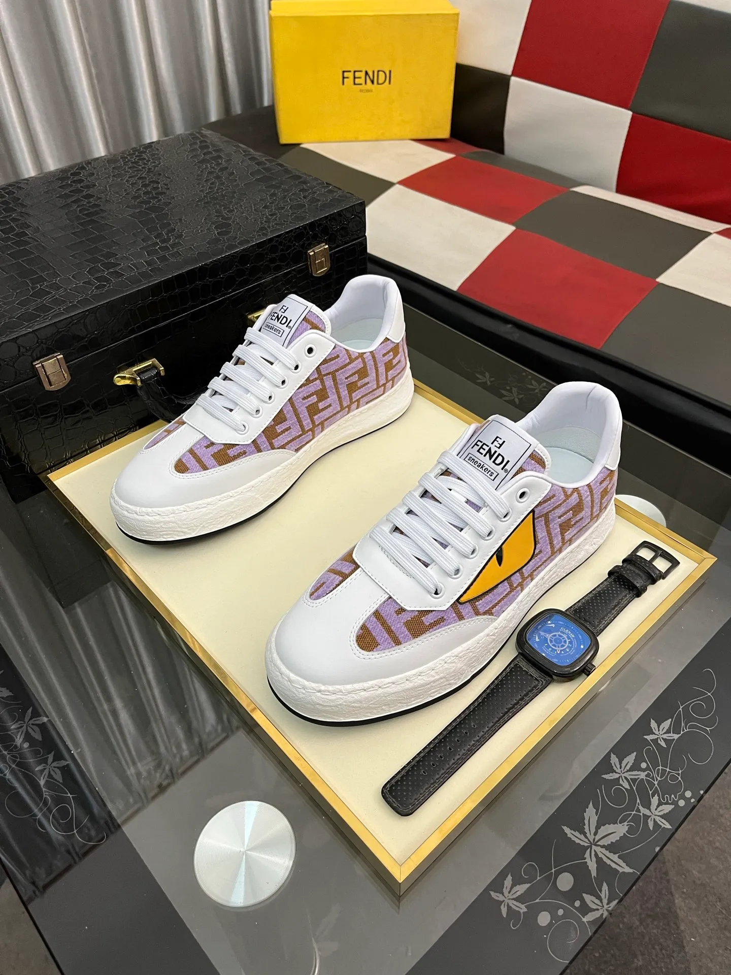 Men's shoes 💰420⌚️⌚️FENDI "Fendi" P480 Regular size: 38-44 (casual shoes) Product materials: Selected cowhide upper, soft sheepskin lining; original outsole. 4️⃣colors available